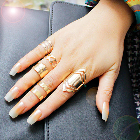 Popular Style Golden Set Ring