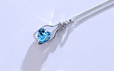 Love Drift Bottle Pendant Necklace