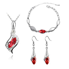 Austrian Crystal Drop Jewelry Set