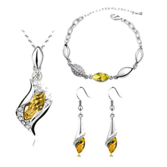 Austrian Crystal Drop Jewelry Set