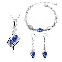 Austrian Crystal Drop Jewelry Set