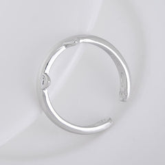 Silver Plated Cat Ear Ring