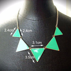 Geometrical Triangle Necklace