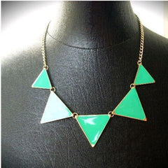 Geometrical Triangle Necklace