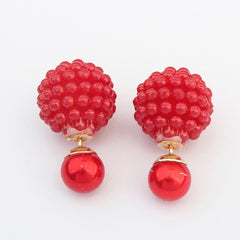 Double Side Imitation pearl Earring