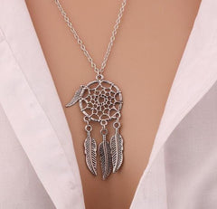 Bohemia Dream Catcher Pendant Chain Necklace