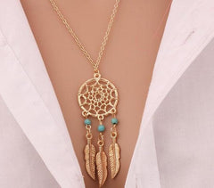 Bohemia Dream Catcher Pendant Chain Necklace