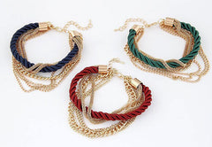 Fashionable Rope Chain Decoration Bracelet