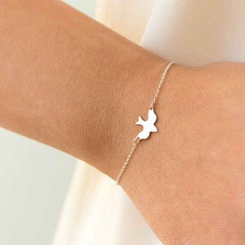 Tiny Peace Dove Bracelet