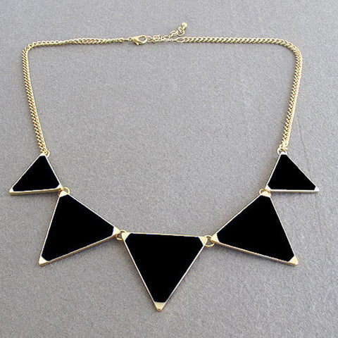 Geometrical Triangle Necklace