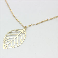 Multi-layer Leaf Pendants Necklace Chain