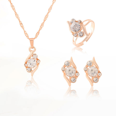 Crystal Wedding Jewelry Set